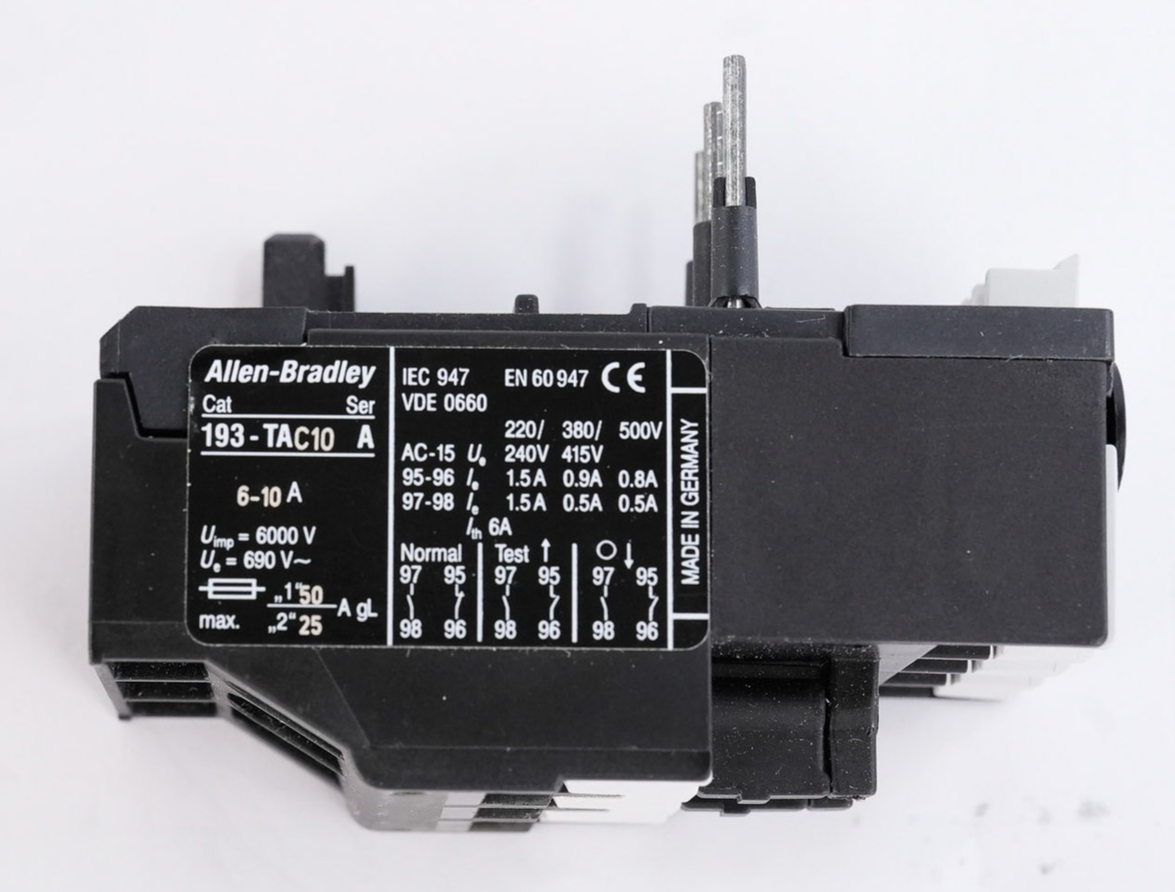 Allen Bradley 193-TAC10 /A Bimetallic Overload Relay 193TAC10 - Open Box