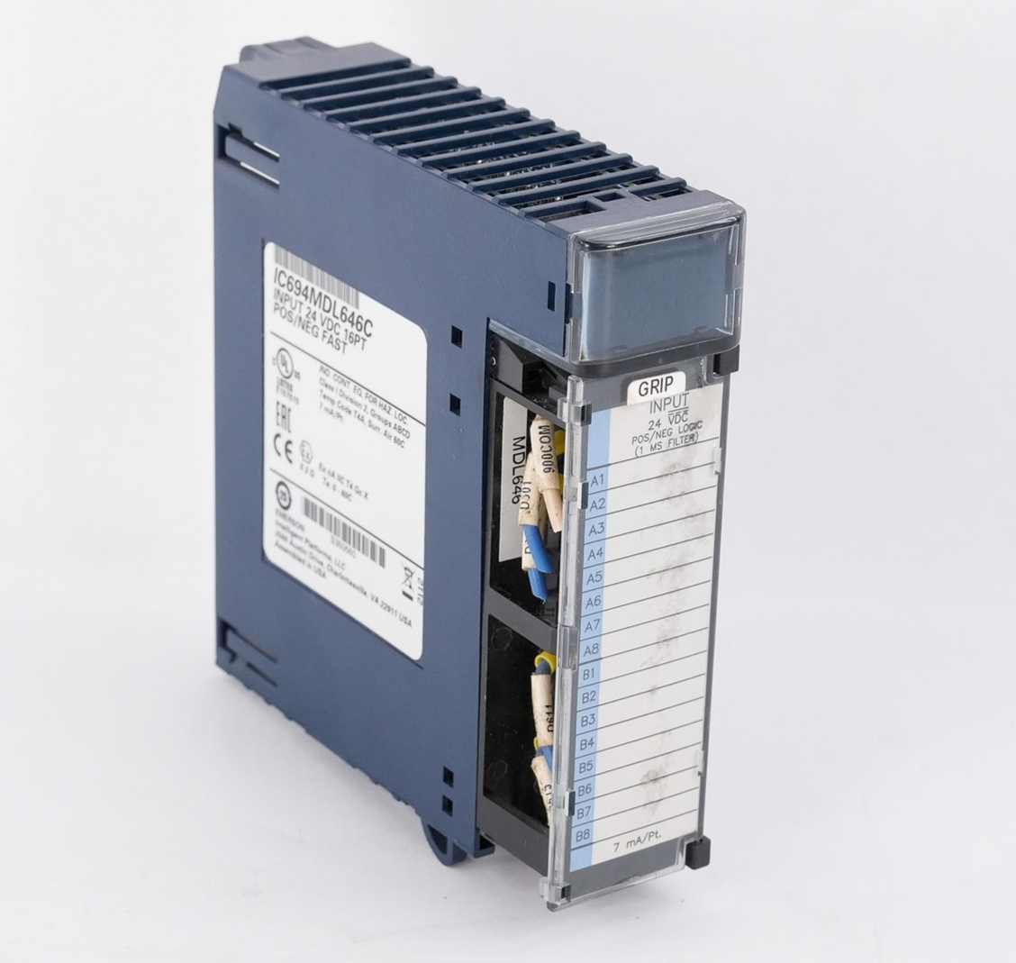 GE FANUC IC694MDL646C Input 24VDC 16-Point POS/NEG Fast Power Module