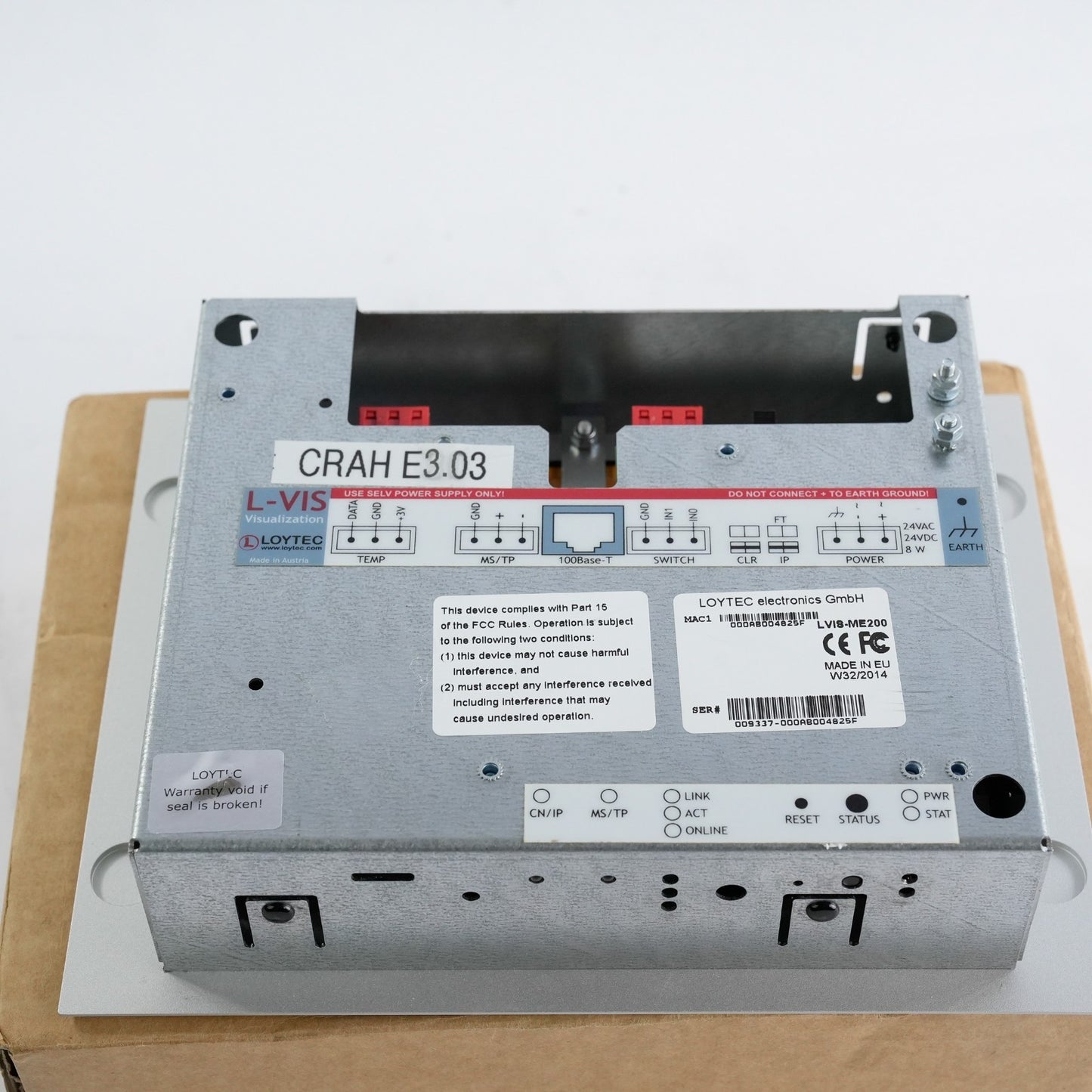 LOYTEC LVIS-ME200 Touch Panel 5.7" BacNET Modbus OPC - Open Box