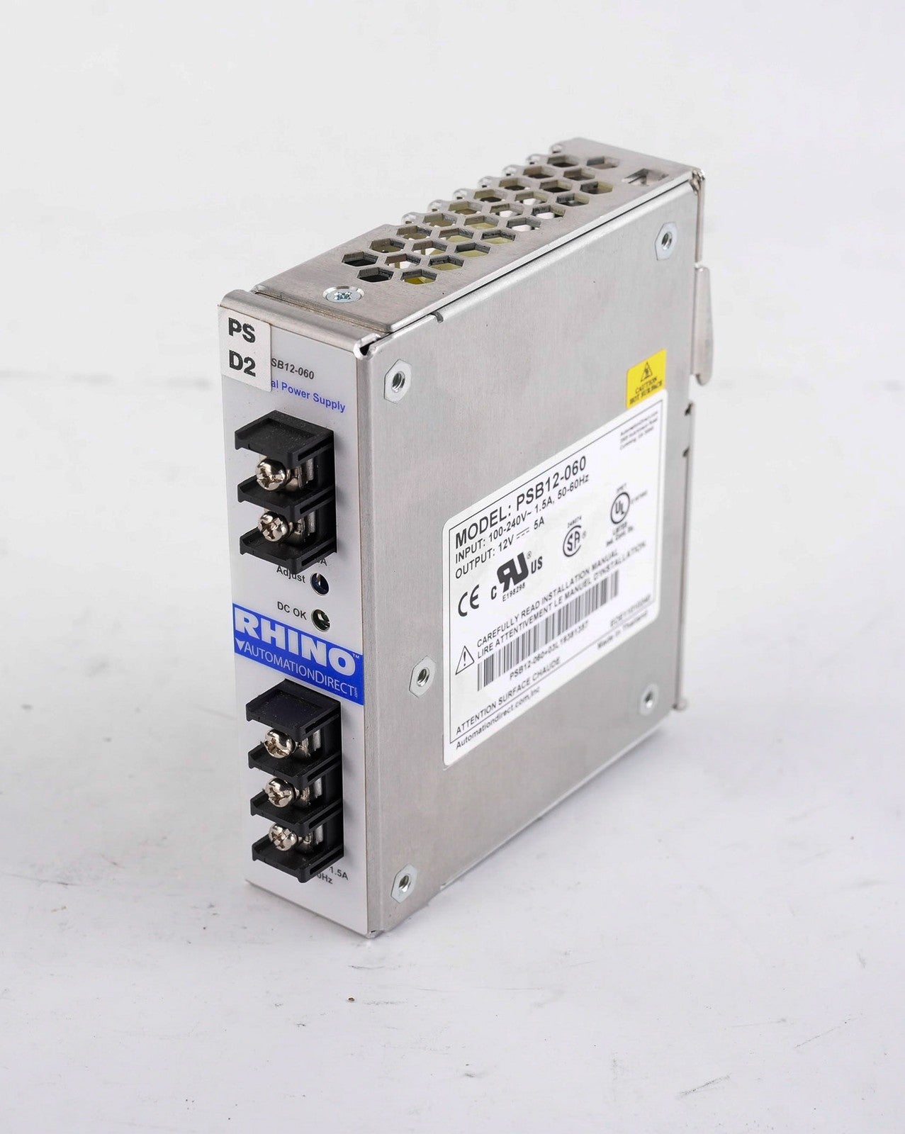 Rhino PSB12-060 Power Supply 100-240V 1.5A / 12V 5A PSB12060
