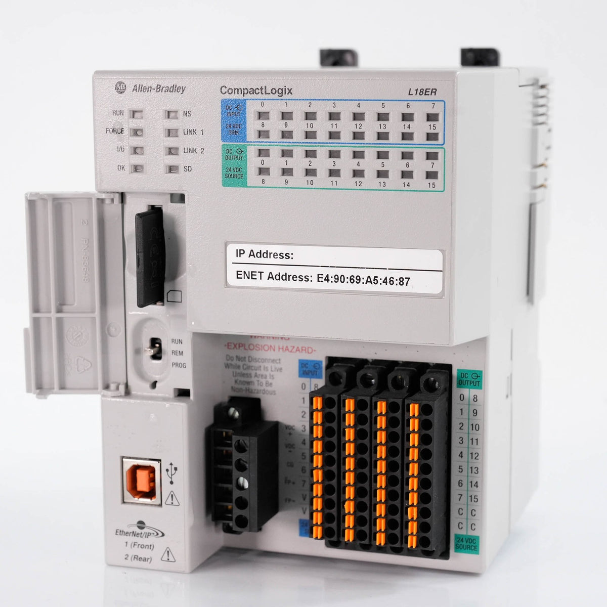 Allen Bradley 1769-L18ER-BB1B /A CompactLogix 5370 L1 Controller 24VDC Ser A