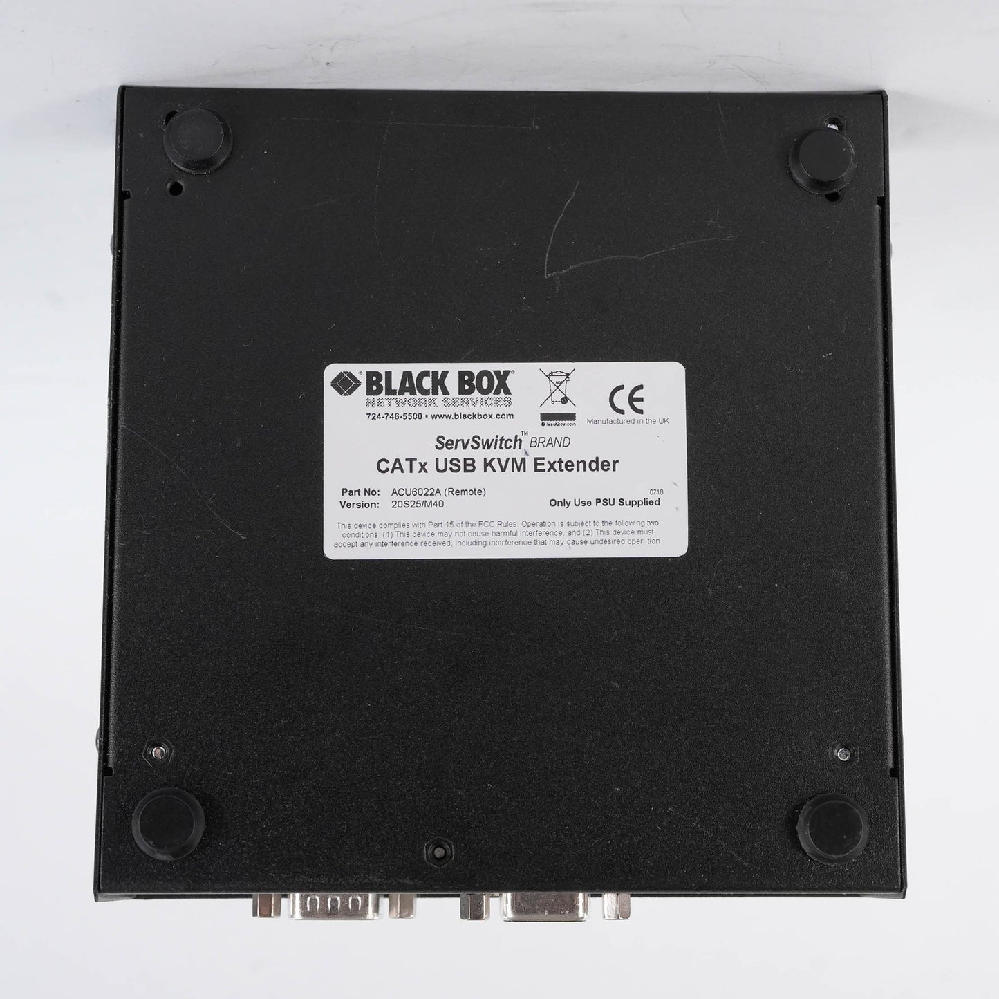 Black Box ACU6022A ServSwitch Agility KVM Extender Transmitter Dual Link DVI USB