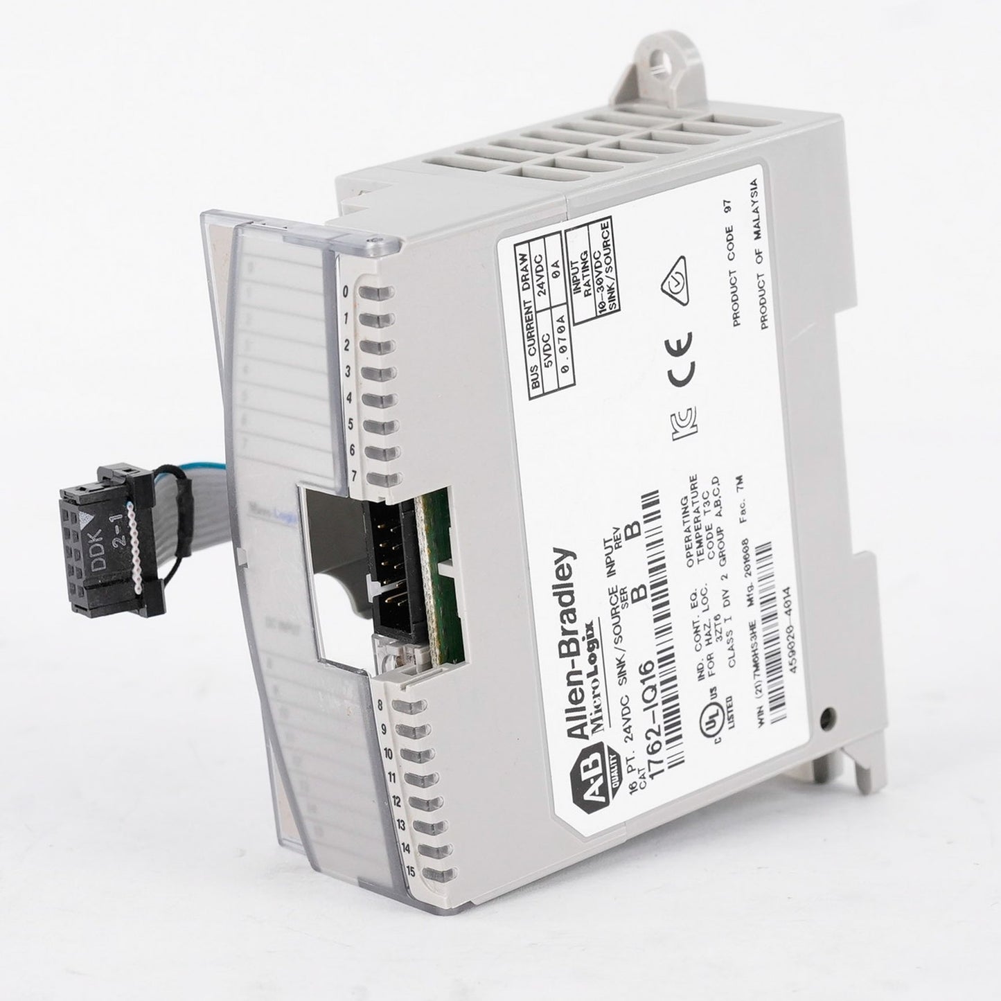Allen Bradley 1762-IQ16 /B MicroLogix 16-Point Sink Source Input Module 1762IQ16