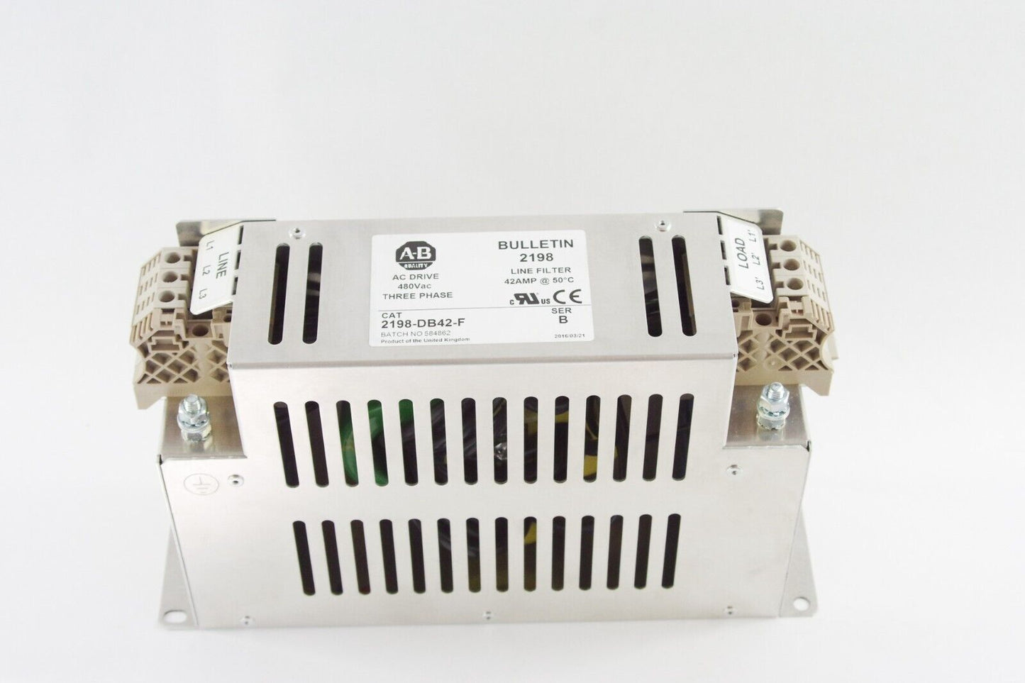 Allen Bradley 2198-DB42-F Ser B Kinetix 5500 42A AC Line Filter