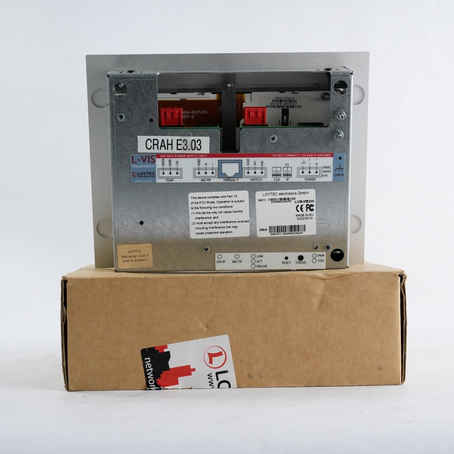 LOYTEC LVIS-ME200 Touch Panel 5.7" BacNET Modbus OPC - Open Box