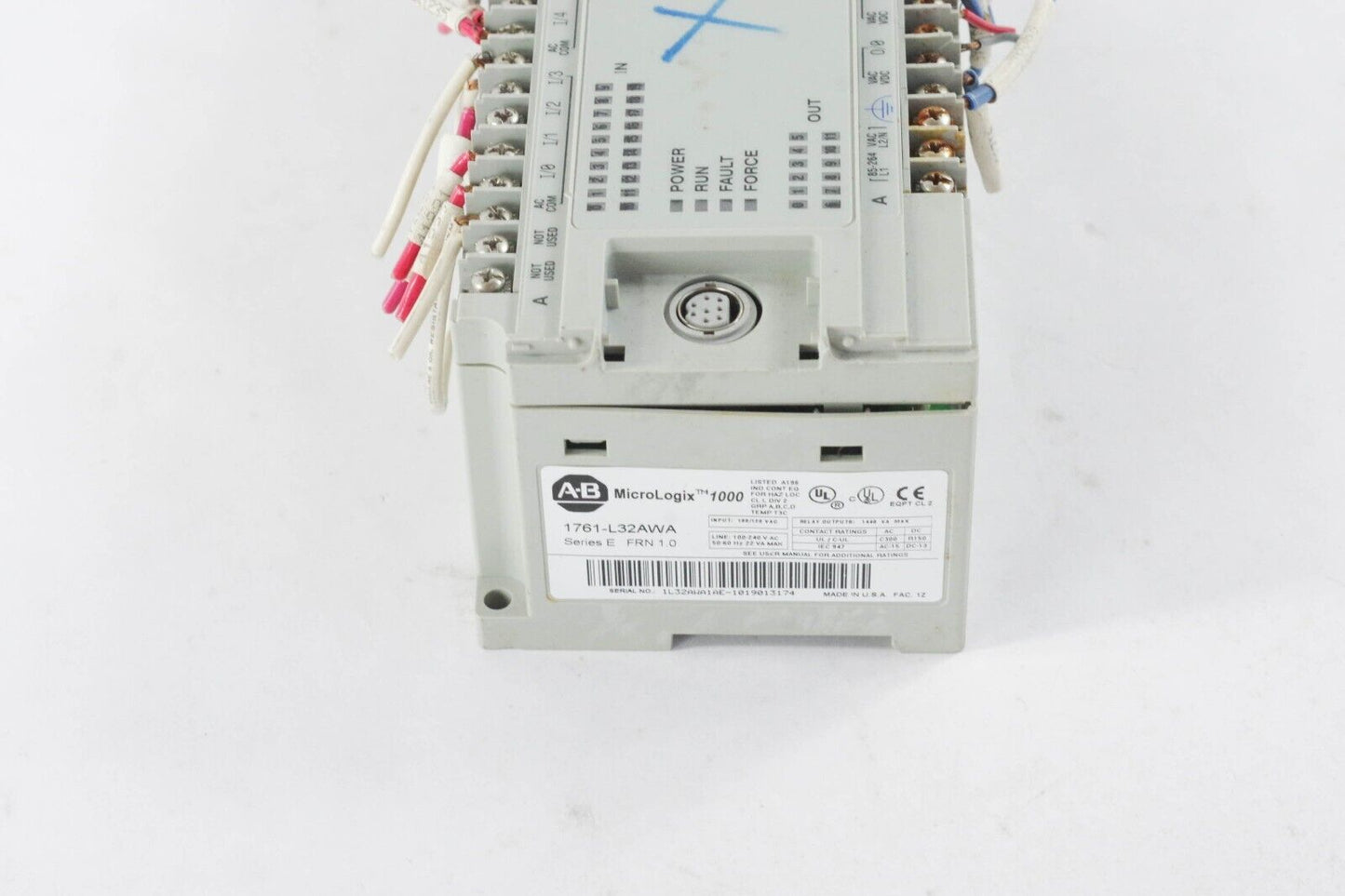 ALLEN BRADLEY 1761-L32AWA /E MICROLOGIX 1000 CONTROLLER PLC - For Parts / Repair