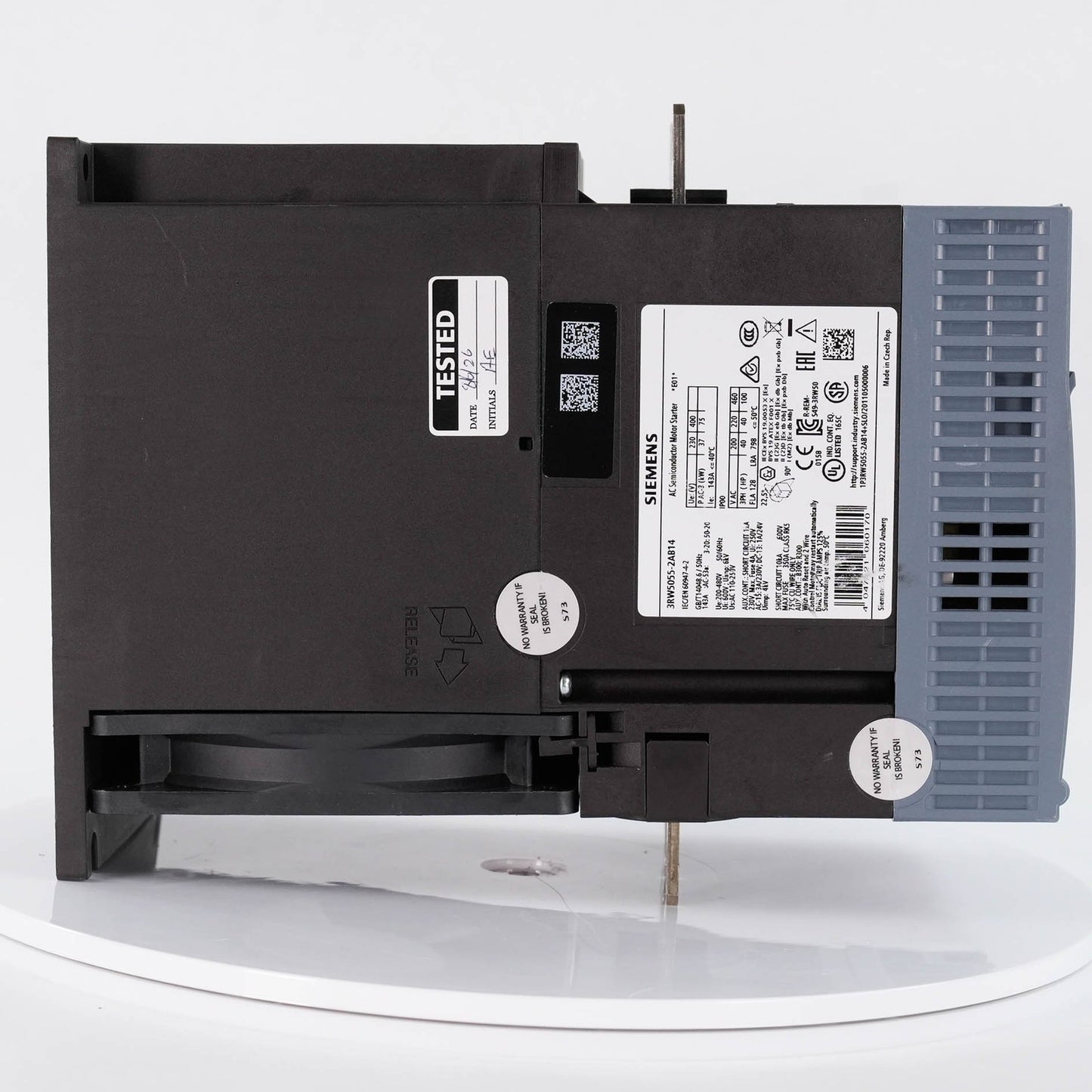 Siemens 3RW5055-2AB14 Sirius AC Semiconductor Soft Motor Starter 143A 200-480V