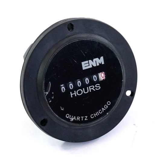 ENM T50B212P Panel Mount Timer 115VAC 6-digit T50 Electronic AC Hour Meter