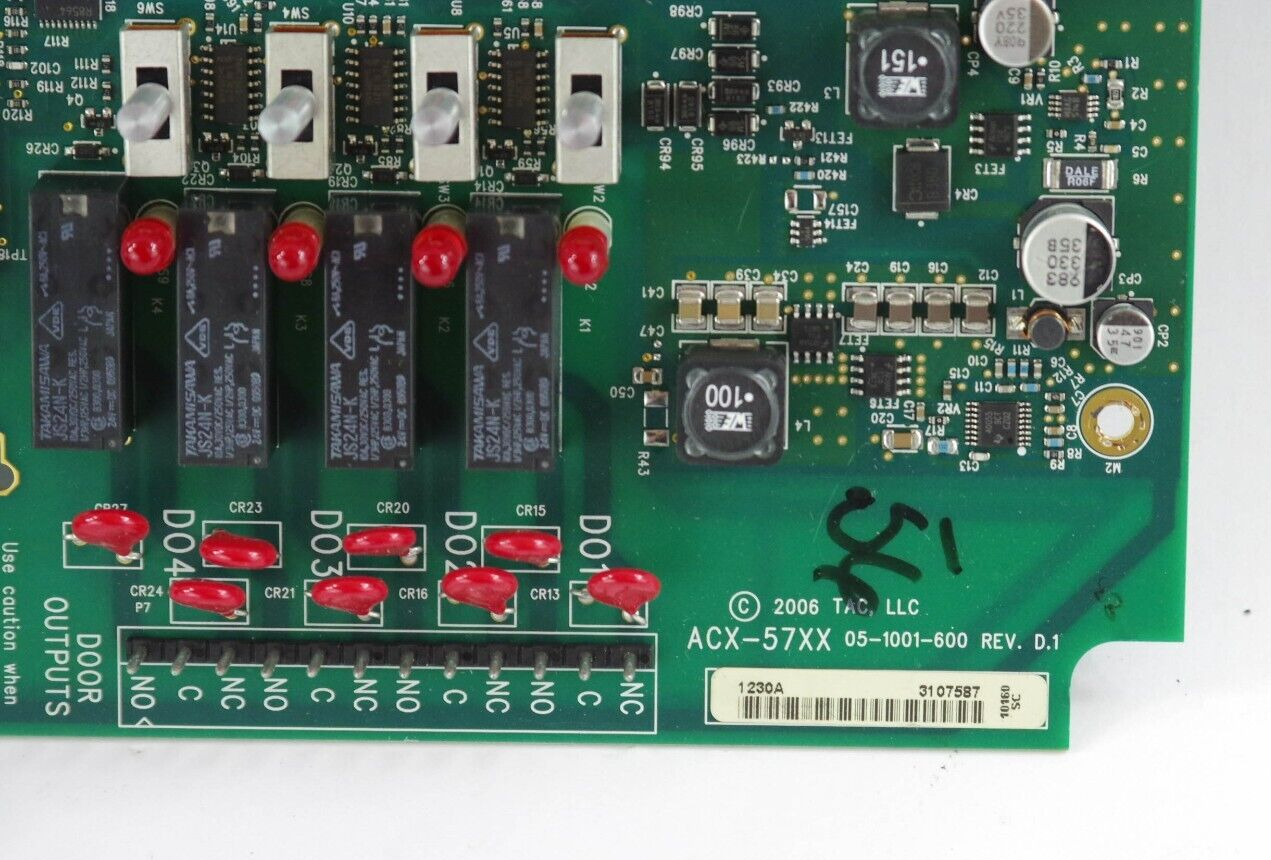 Schneider Electric ACX-57XX TAC 05-1001-600 TAC051001600 Rev D.1 ACX-5740 Board