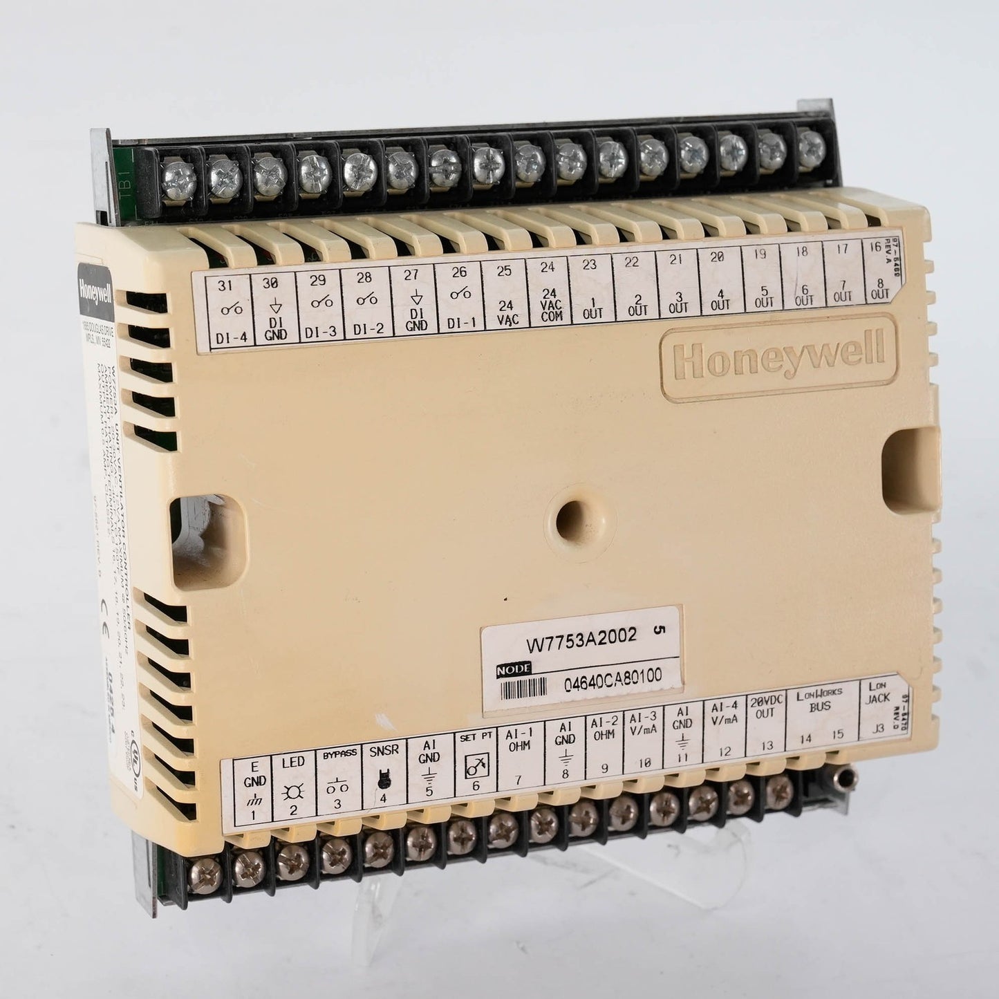 Honeywell W7753A Excel 10 Unit Ventilator Controller LonWorks 24 VAC W7753A1001