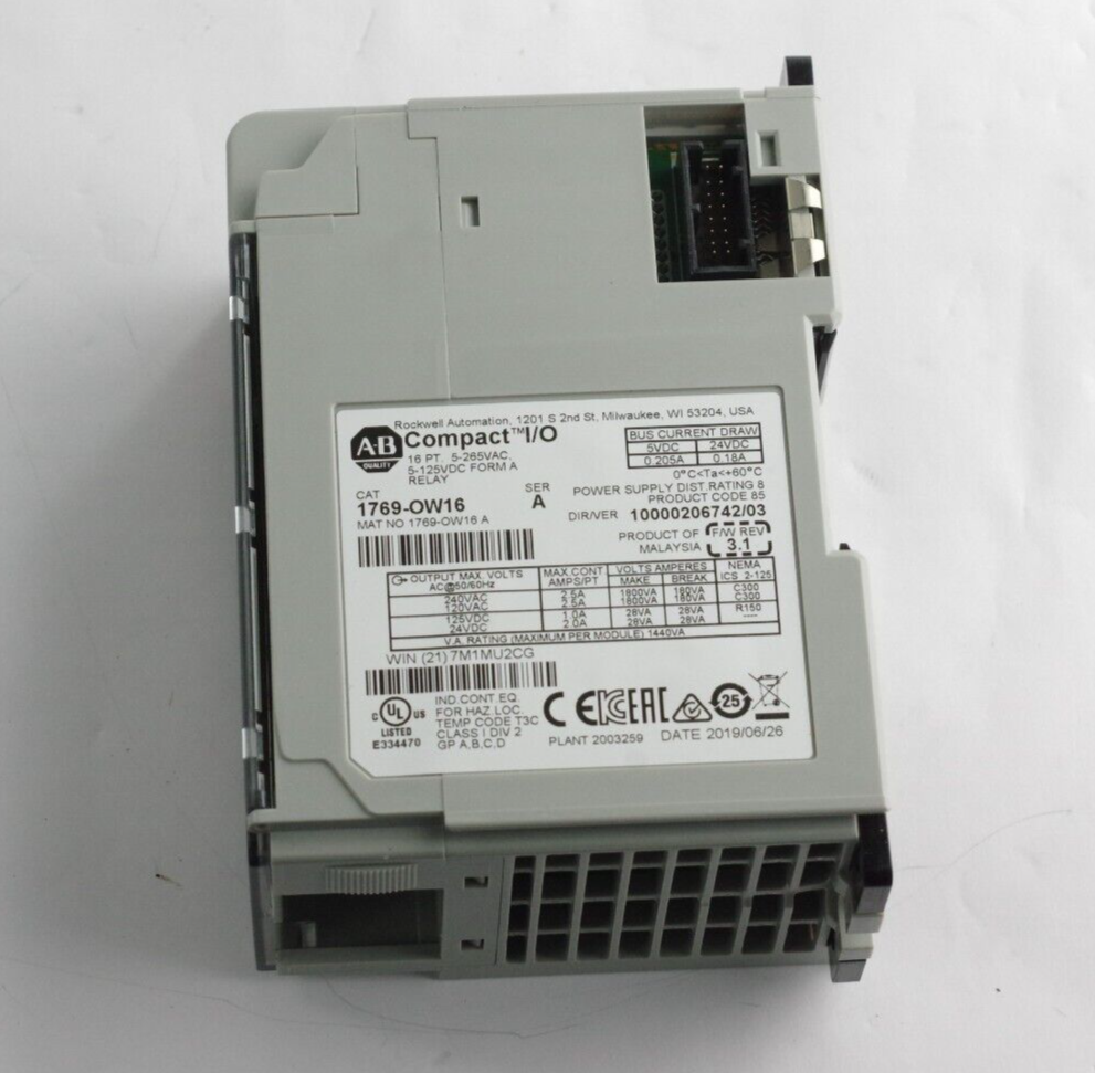 Allen Bradley 1769-OW16 /A CompactLogix Relay Output Module - No Box