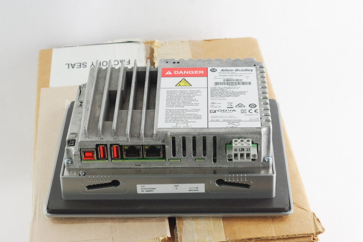 Allen Bradley 2711P-T7C22A9P /A Panelview Plus 7 Terminal - Open Box