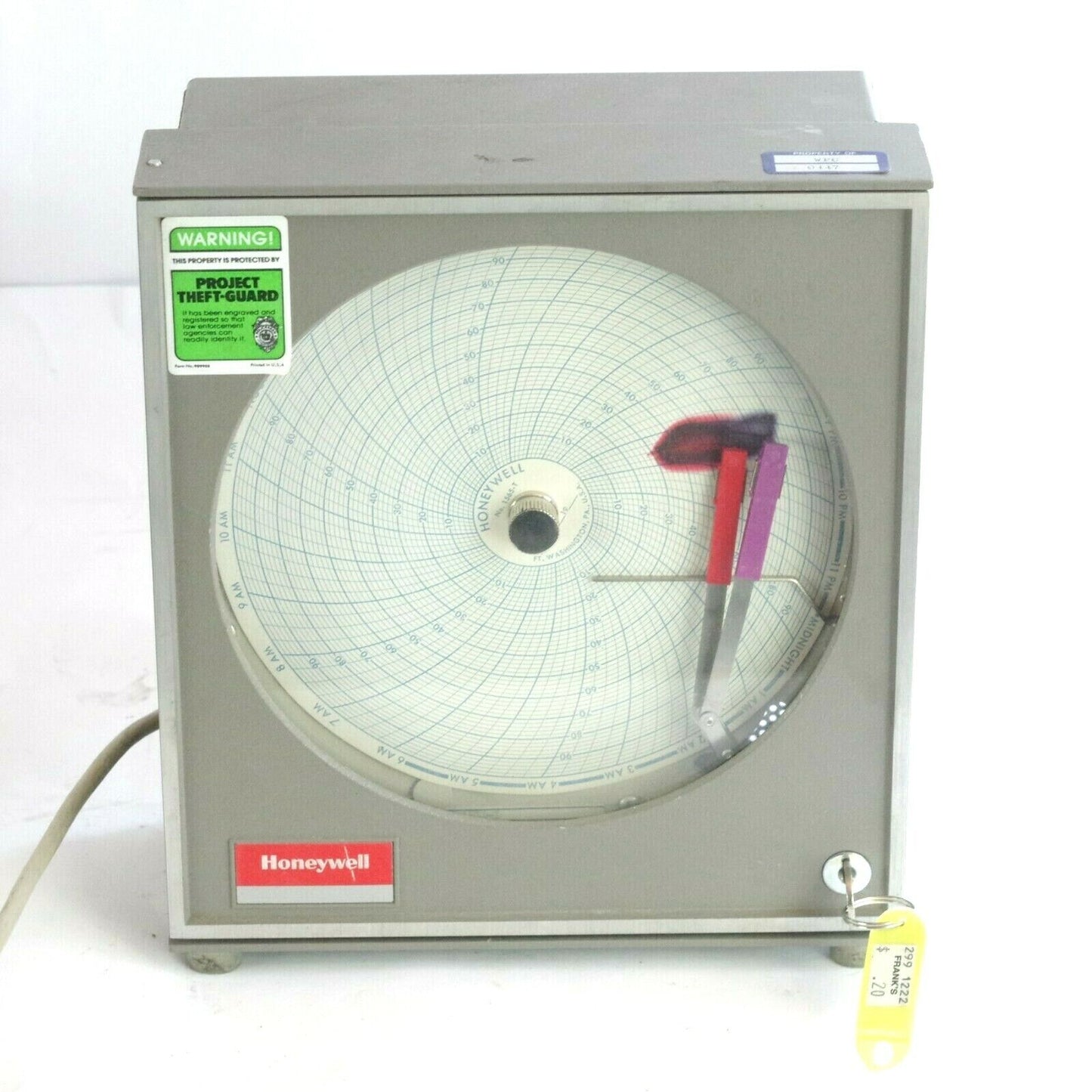 Honeywell Hygrothermograph 612X9-HT-00-00-1E16-L CHART RECORDER