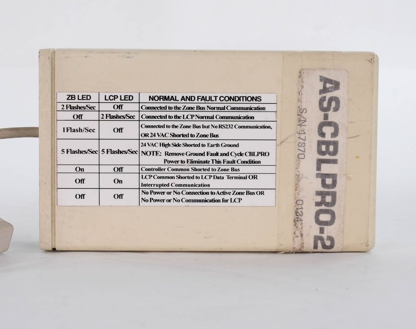 Johnson Controls AS-CBLPRO-2 Metasys Commissioning Cable ASCBLPRO2