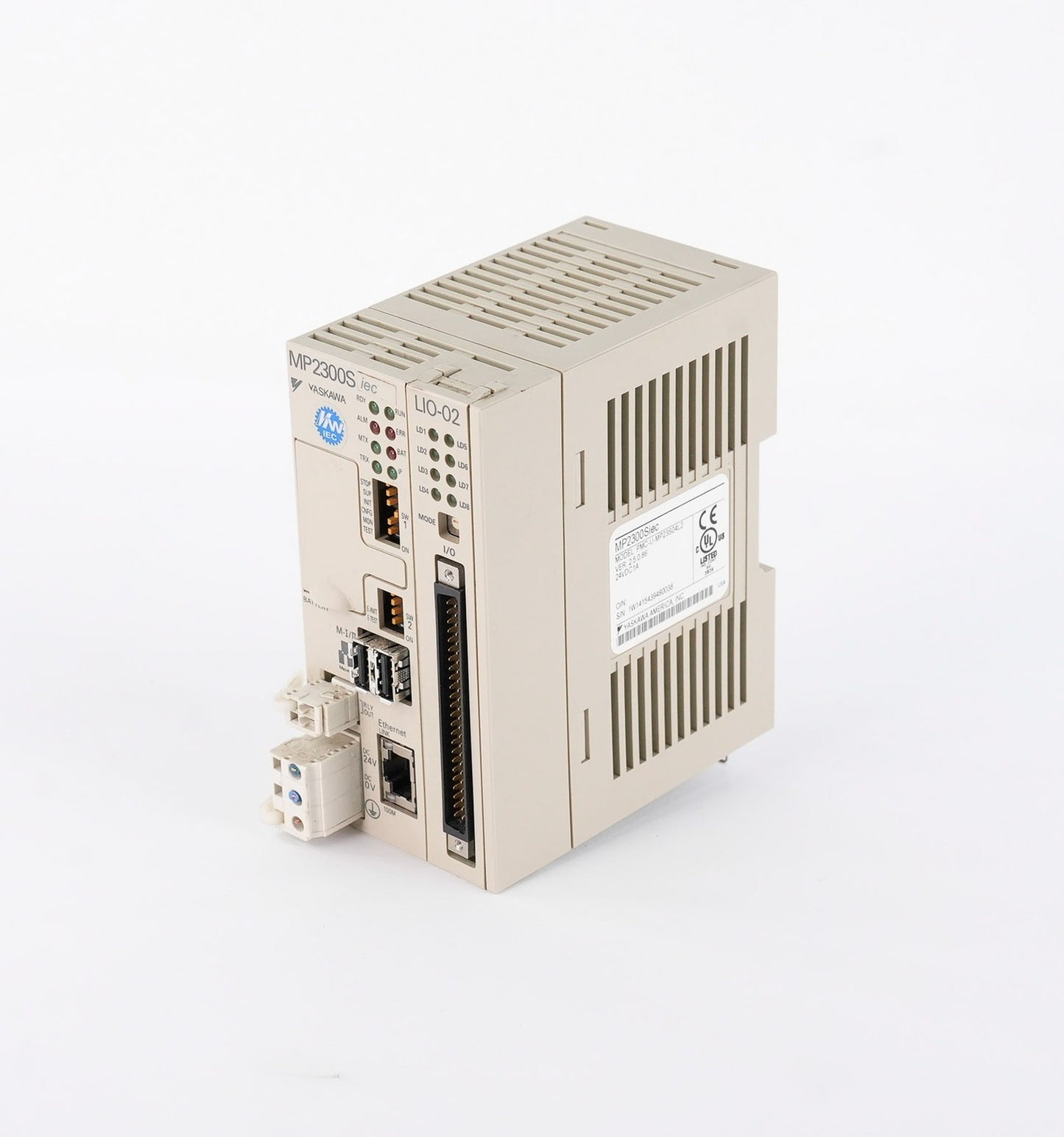 Yaskawa PMC-U-MP23S04L2 MP2300Siec Machine Controller 24VDC 1A PMCUMP23S04L2