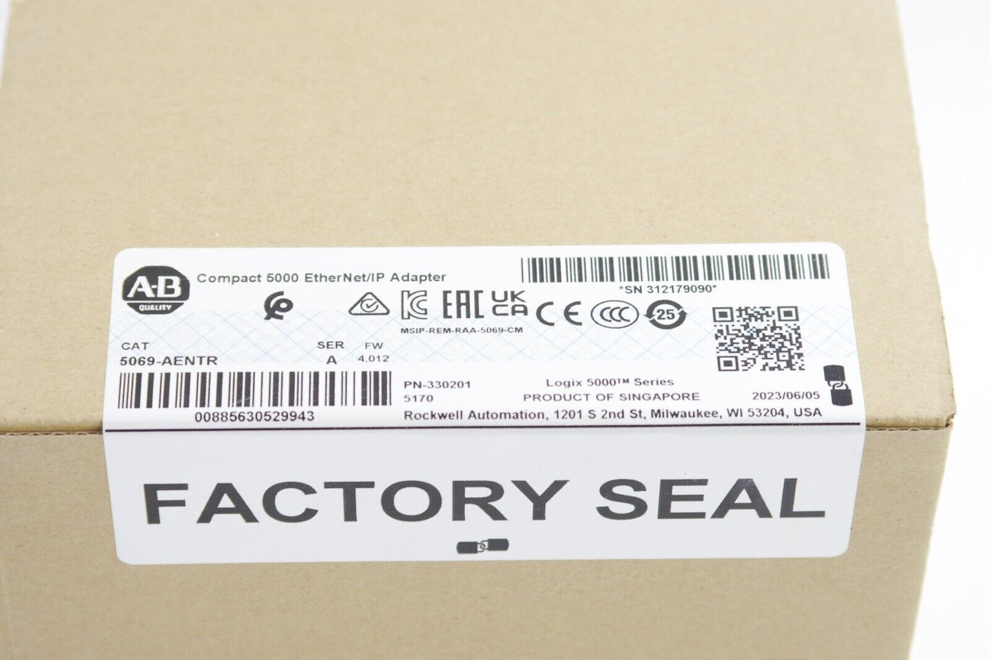 2023 Allen Bradley 5069-AENTR /A Compact I/O 2-P ENet/IP Adapter -Sealed Surplus