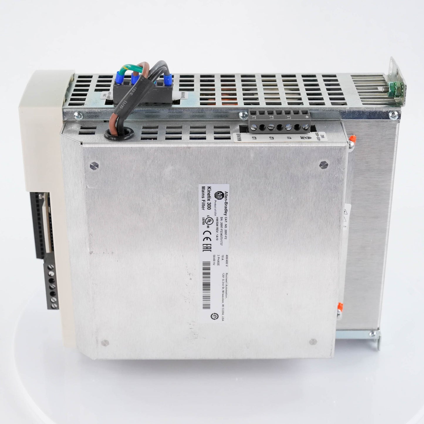 Allen Bradley 2097-V34PR6 Ser A Kinetix 300 Servo Drive + 2097-F2 Filter 480V 2A