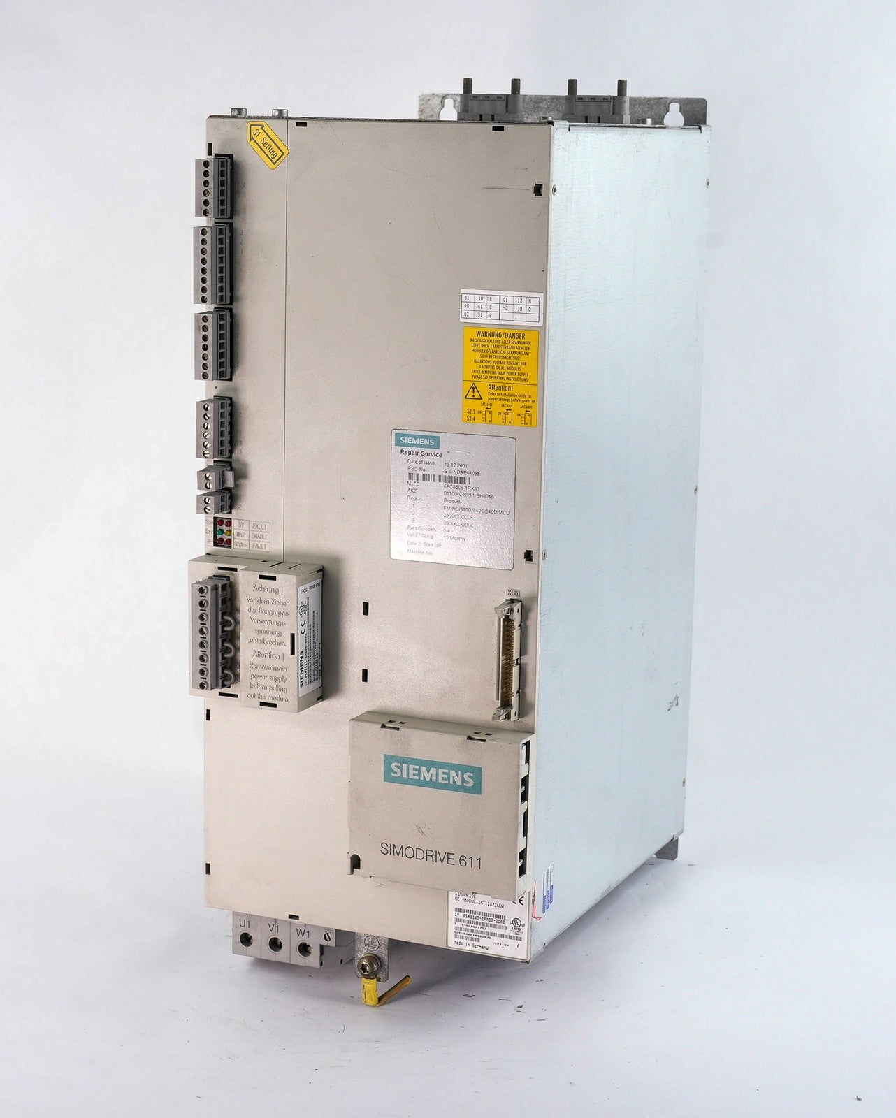 Siemens 6SN1145-1AA00-0CA0 Simodrive 611 Infeed Module 6SN11451AA000CA0