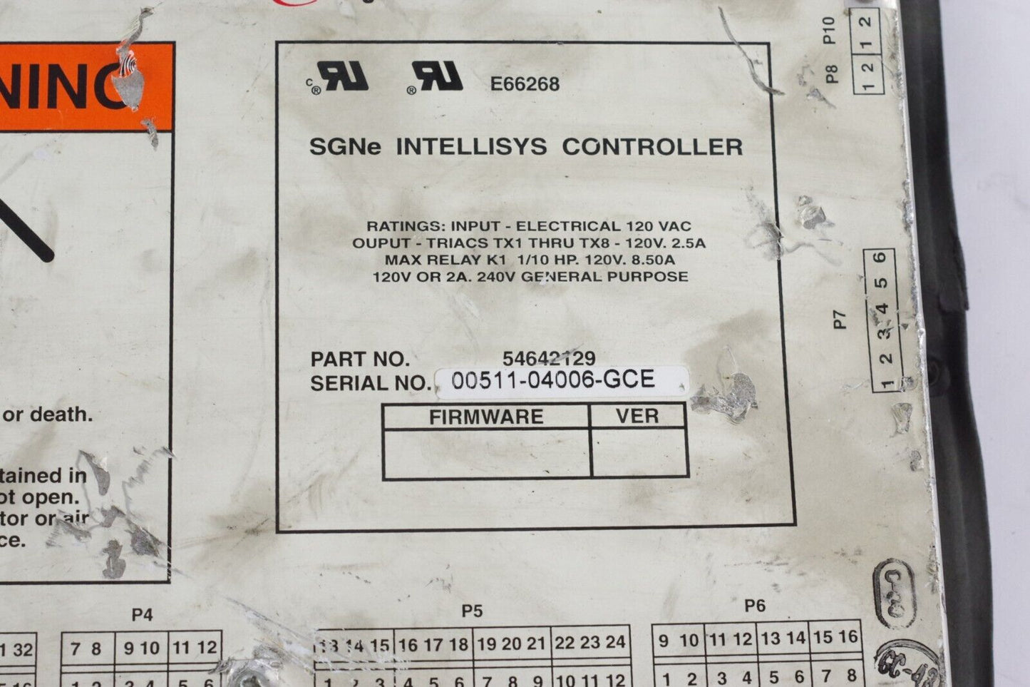 Ingersoll Rand E66268 SGNe Intellisys 54642129 Controller - For Parts