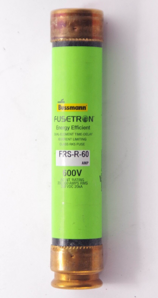 5x Cooper Bussmann FRS-R-60 / FRSR60 Fusetron Dual-Element Time-Delay Class RK5