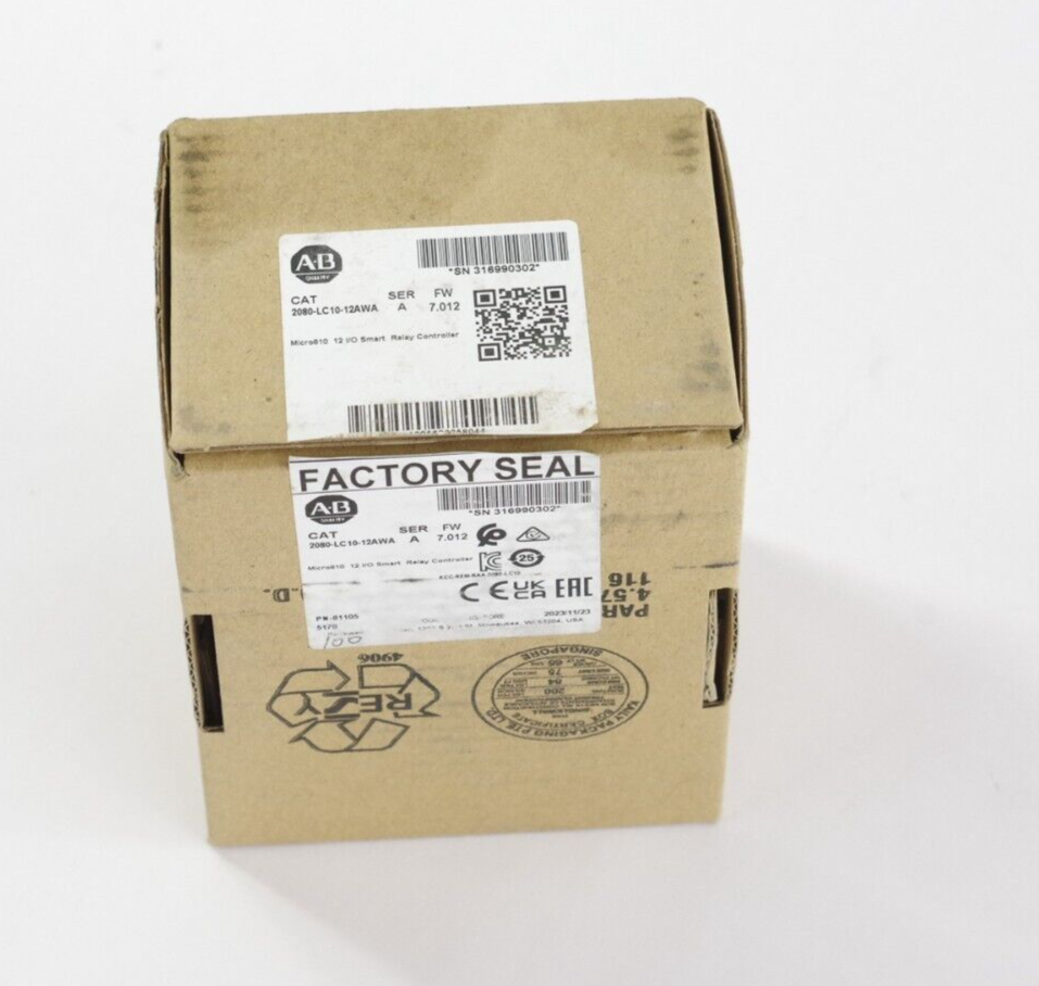 Allen Bradley 2080-LC10-12AWA Ser A FW 7.012 100-240VAC