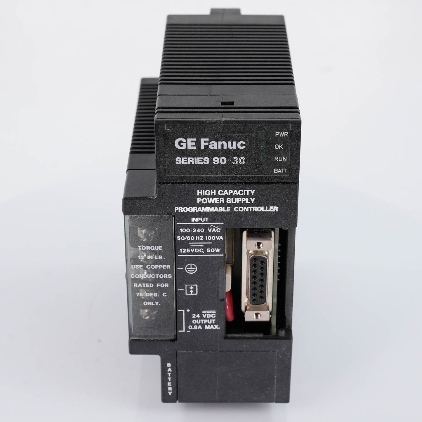GE FANUC IC693PWR330C Series 90-30 PLC High Capacity Power Supply 120/240VAC 30W