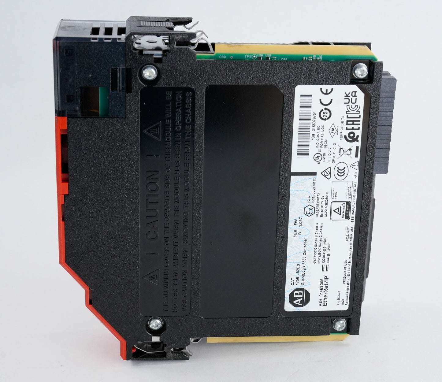 Allen Bradley 1756-L82ES /B FW 1.057 GuardLogix 5580 Safety Controller 2023 Used