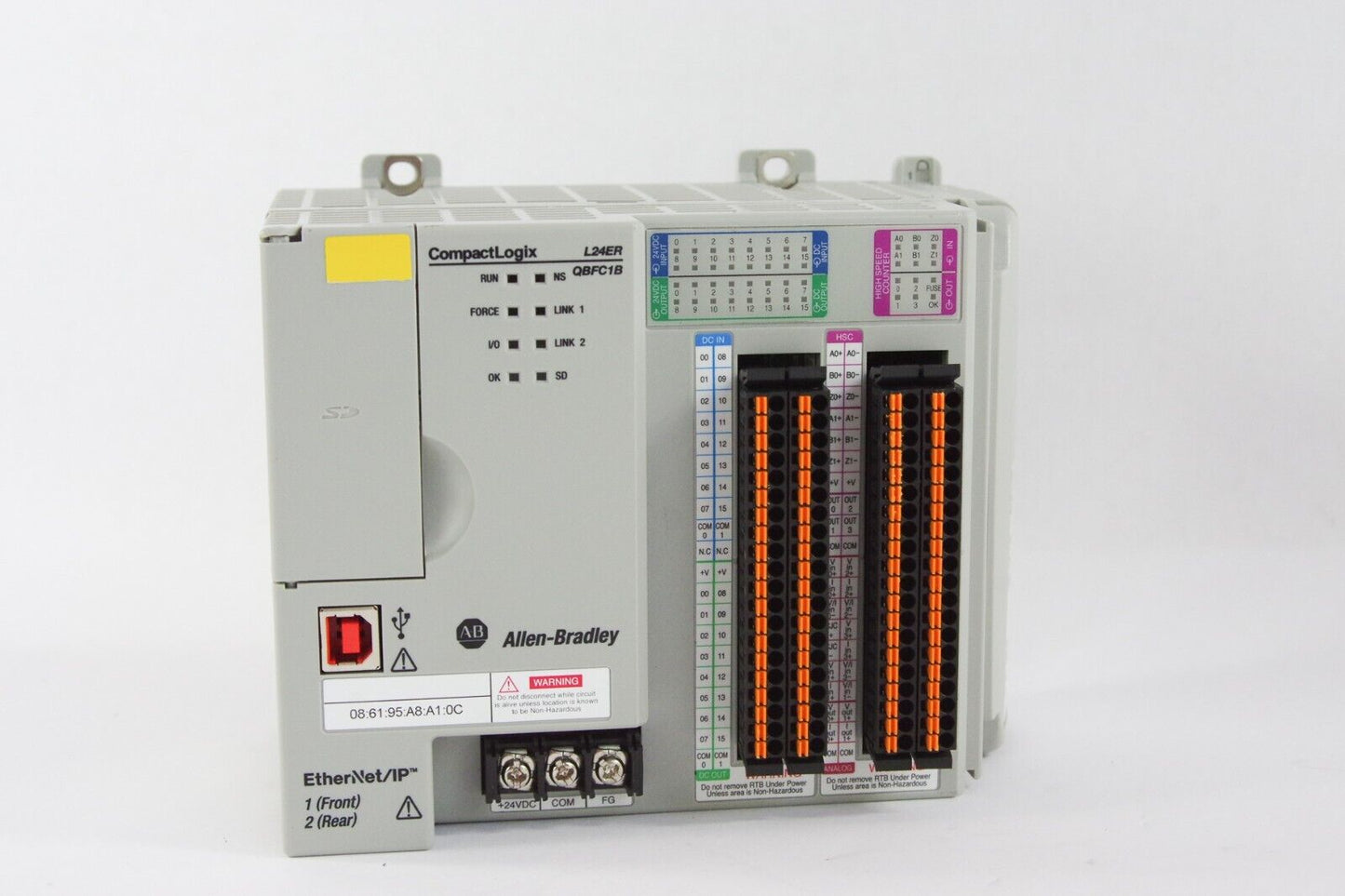 2022 Allen Bradley 1769-L24ER-QBFC1B /A 1769-ECR CompactLogix Controller