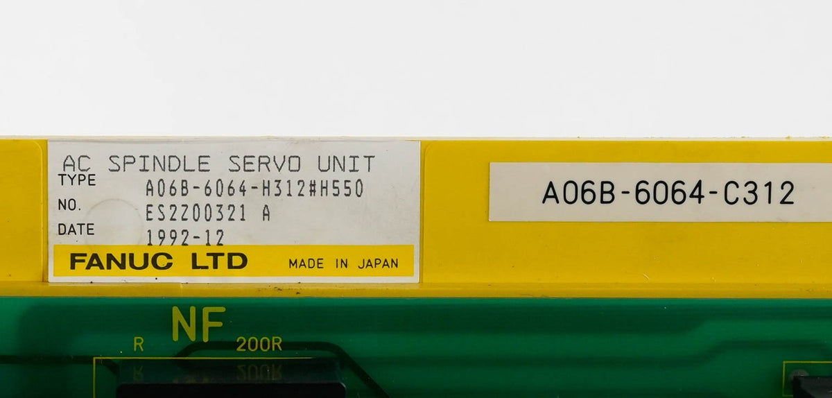 FANUC A06B-6064-H312#550 AC Spindle Drive 3-Phase 200-230V A06B6064H312550
