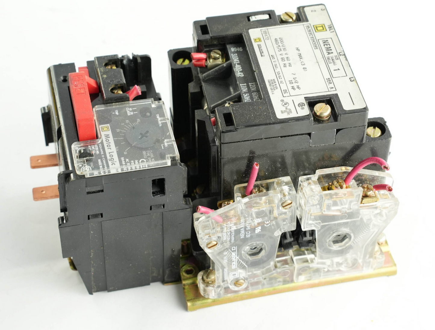 Square D 8536SC93H308S /A Size 1 120V Coil Magnetic Motor Starter