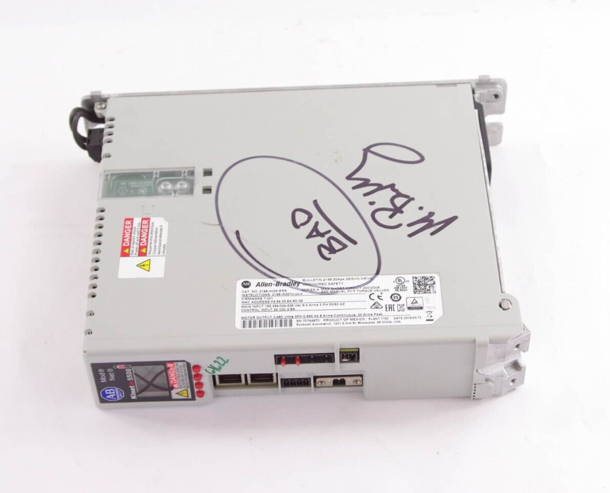 Allen Bradley 2198-H025-ERS / 2198H025ERS Ser A Servo Drive -For Parts or Repair