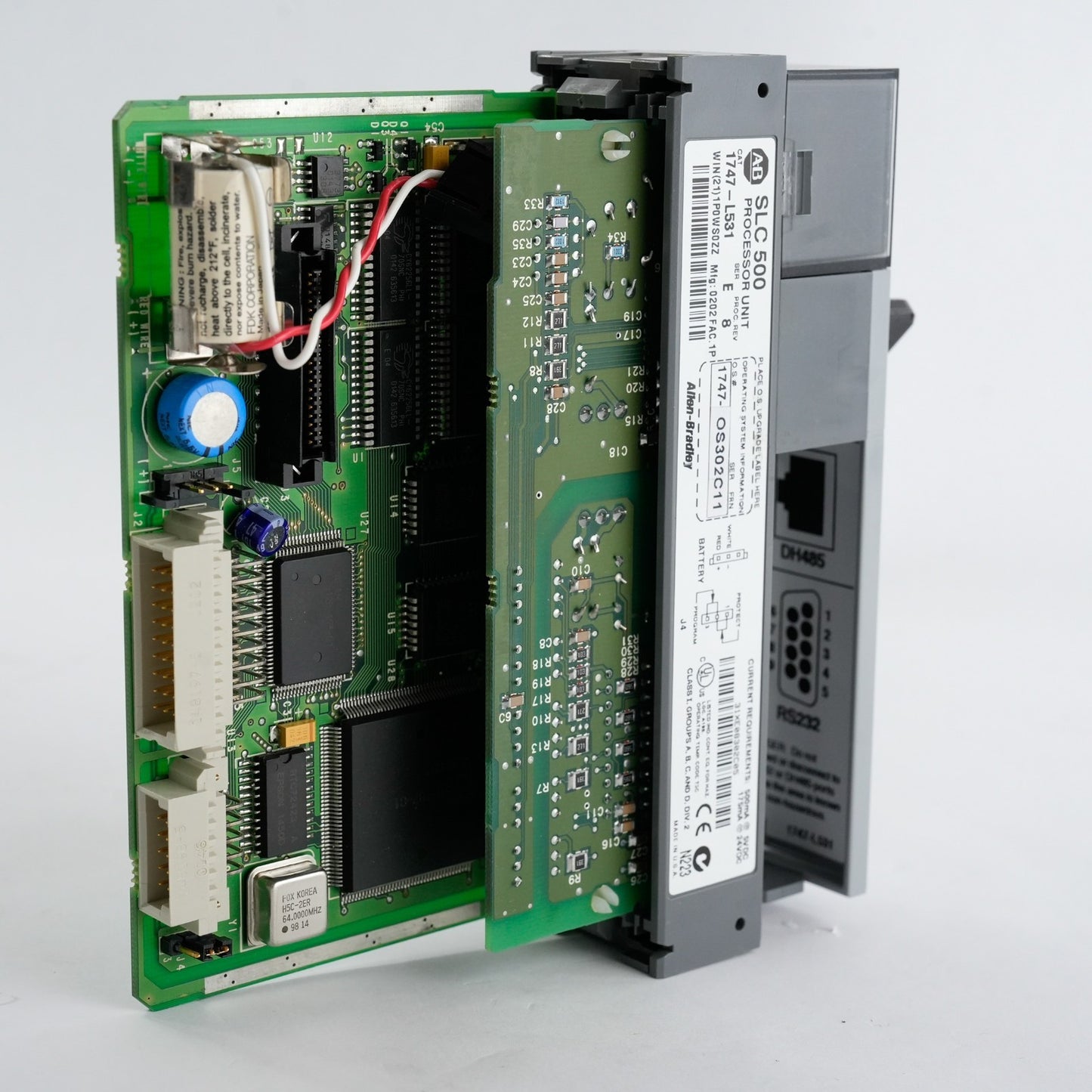Allen Bradley 1747-L531 SLC 500 /E Rev. 8 1747-OS302 Processor Unit