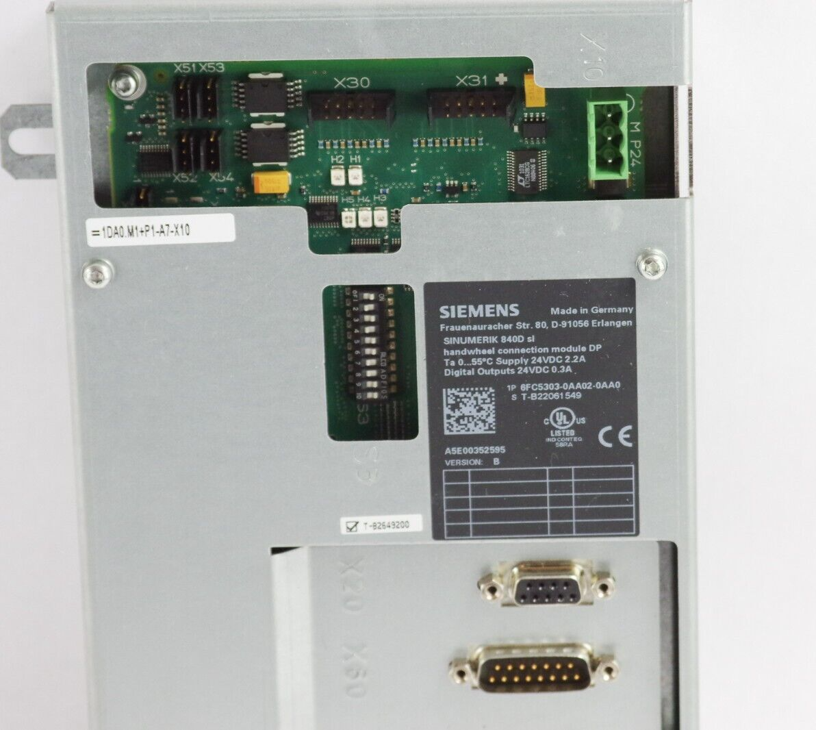 Siemens Sinumerik Connection Module 6FC5303-0AA02-0AA0 Handwheel Connection