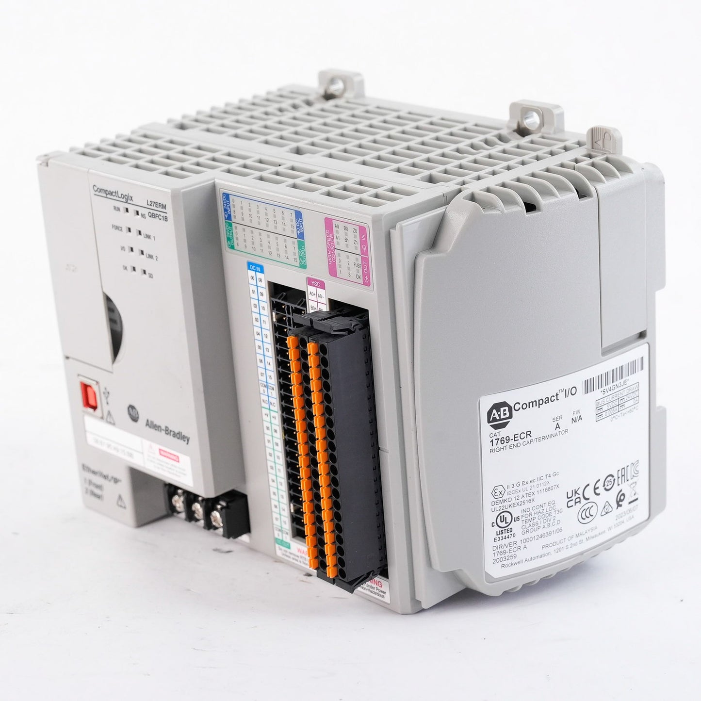 Allen Bradley 1769-L27ERM-QBFC1B /B CompactLogix 5370 L2 1MB Controller