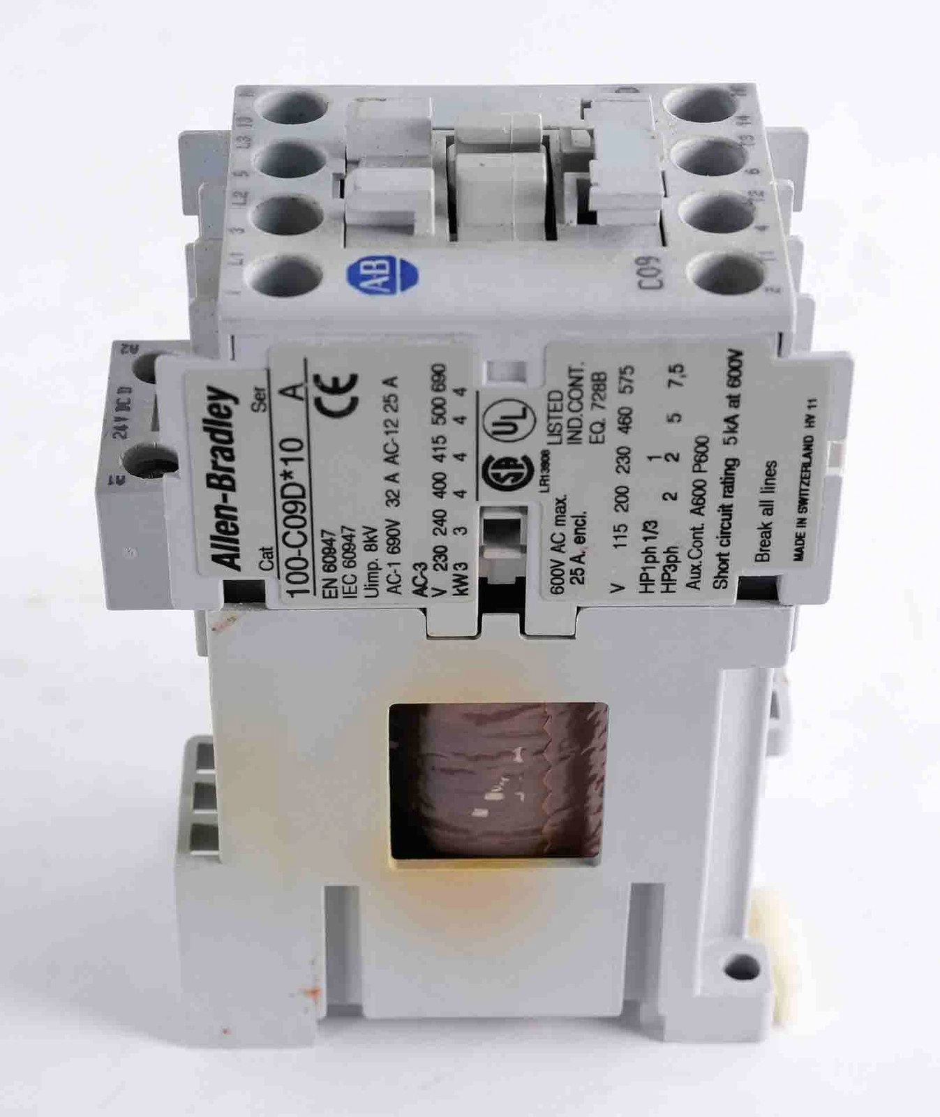 Allen Bradley 100-C09D*10 /A Contactor 120VAC 100C09D10 3-Pole