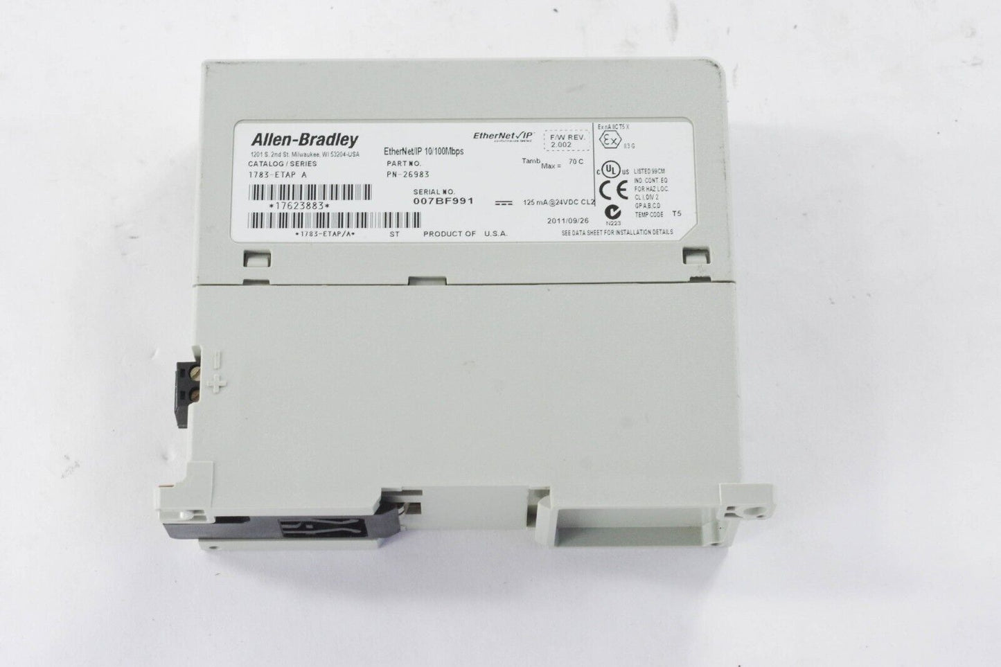 ALLEN BRADLEY 1783-ETAP SER A EtherNet/IP MODULE