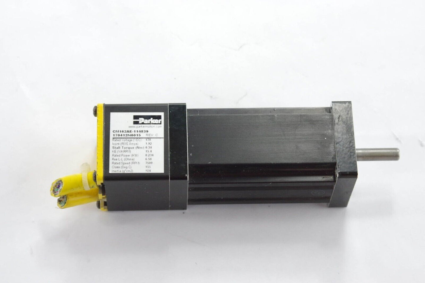 Parker Servo CM162AE-114839 Motor 170412N0015 REV C