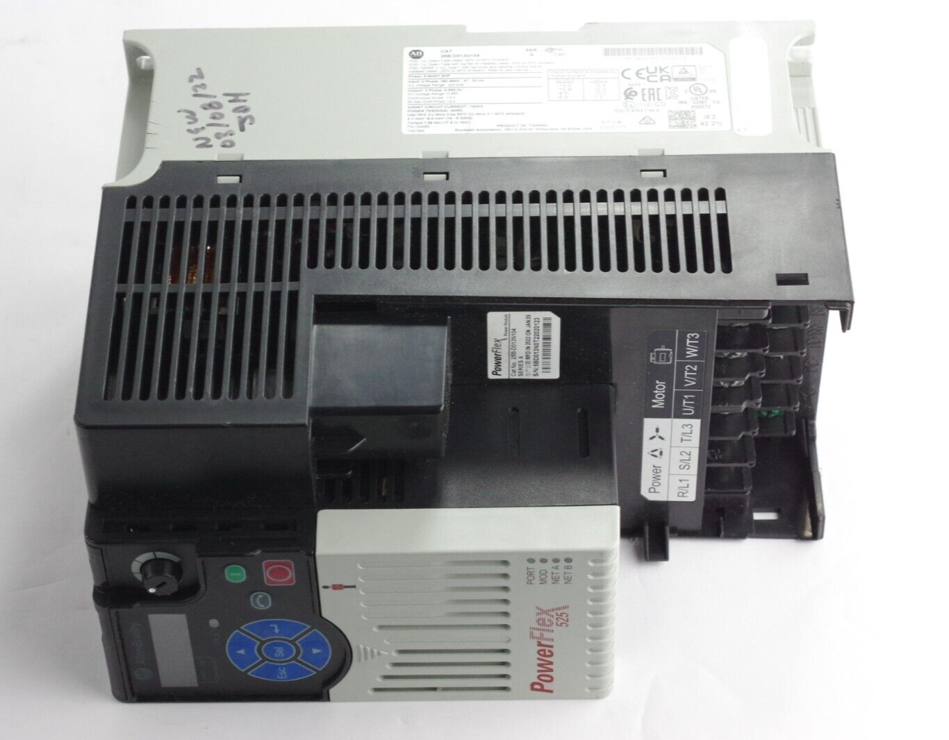 Allen Bradley 25B-D013N104 Ser A FW 7.001 Powerflex 525 AC Drive 3-Phase