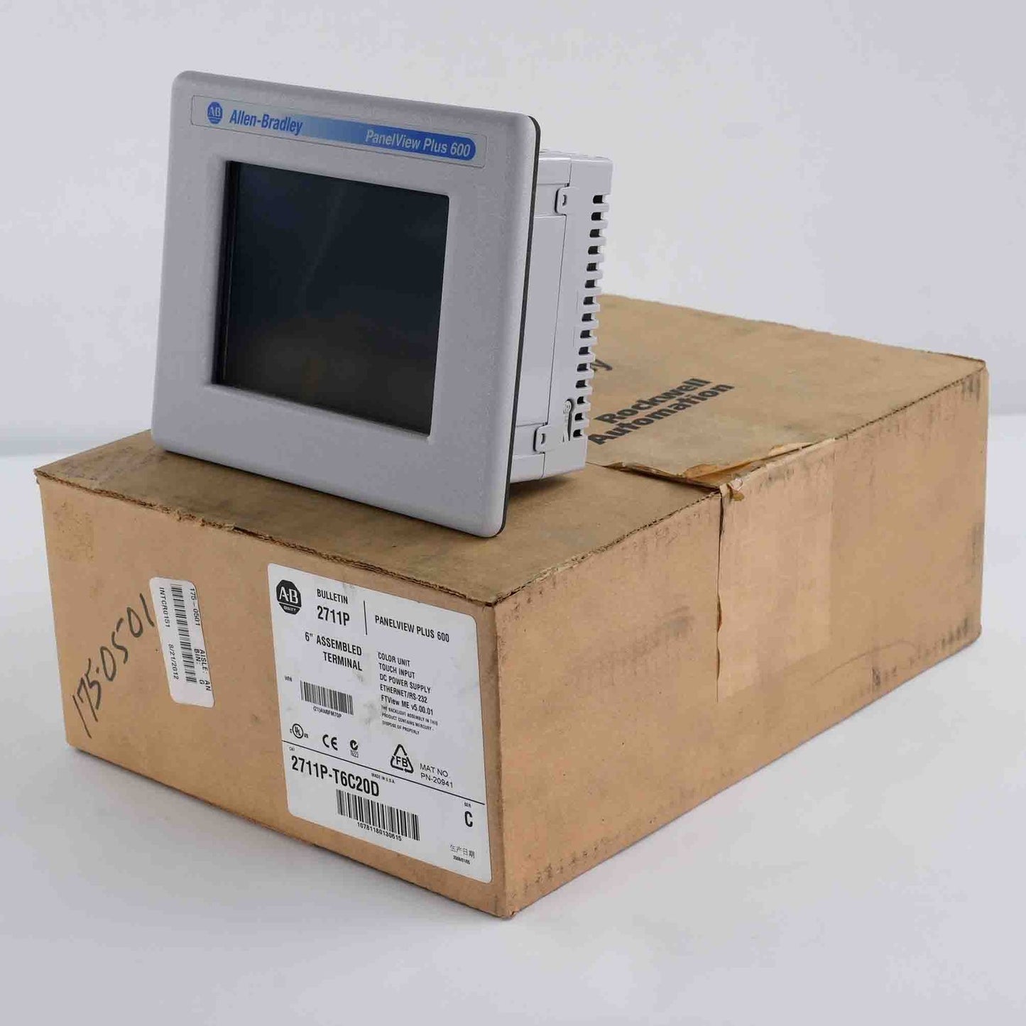 Allen Bradley 2711P-T6C20D /C PanelView Plus 600 Color Touch Display Installed