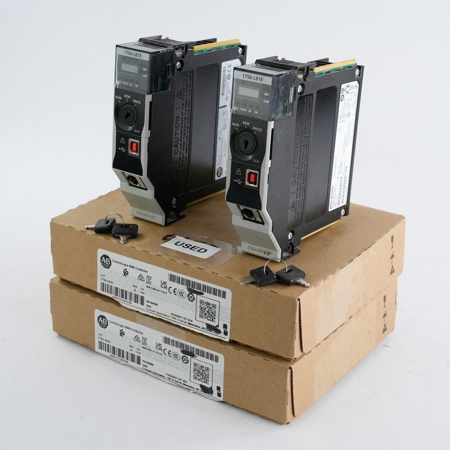 Allen Bradley 1756-L81E /B ControlLogix 5580 Processor ENet/USB 2021 Used