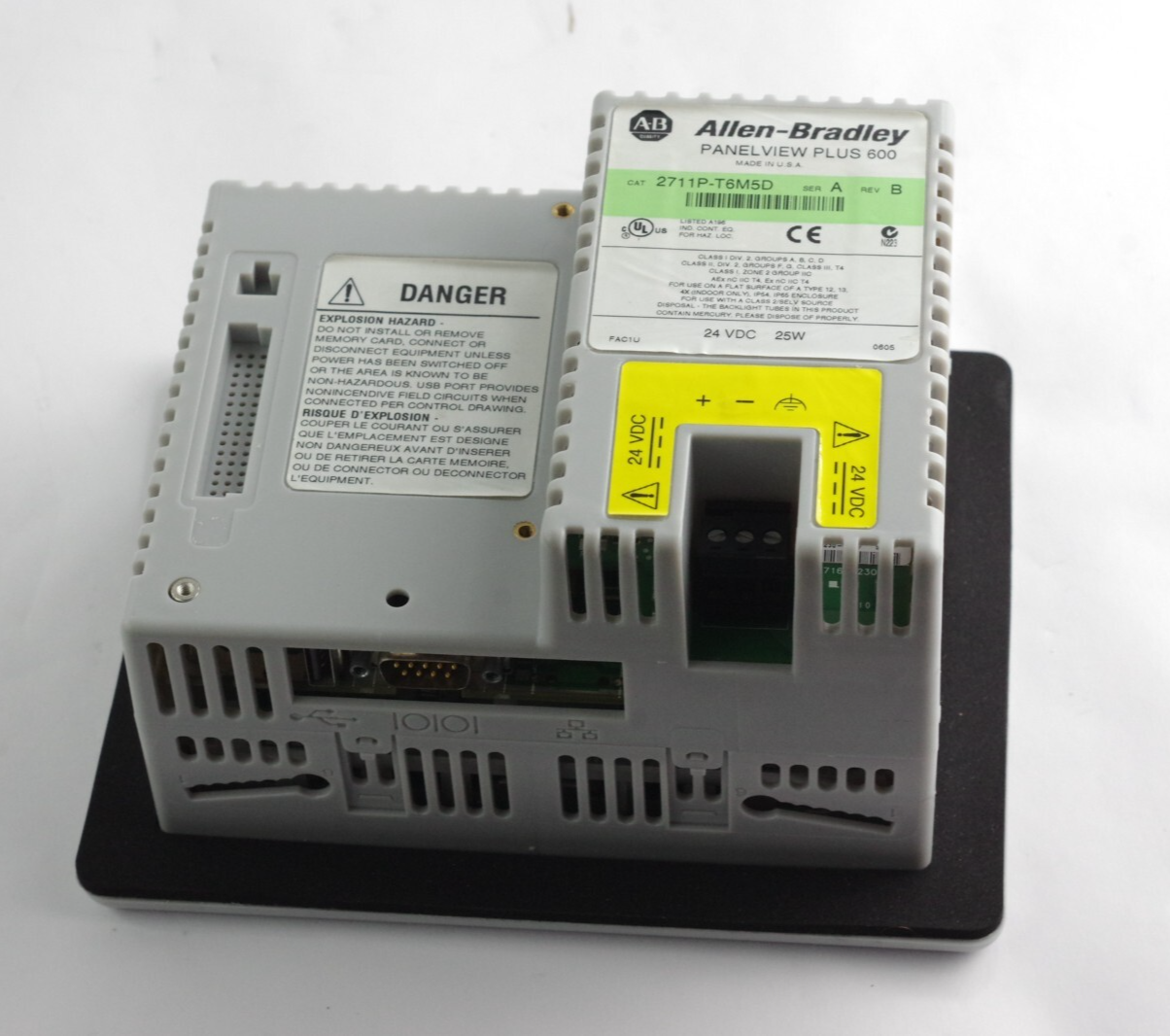 Allen Bradley 2711P-T6M5D /A Rev B PanelView Plus 600 Terminal - Refurbished