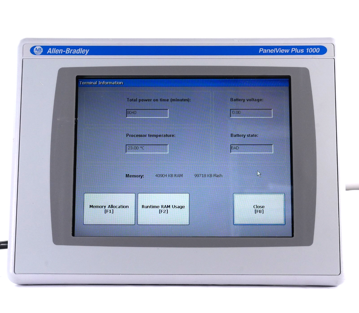 Allen Bradley 2711P-T10C4A1 /A PanelView Plus 1000 Terminal AC RP1A/G - 8040 Min