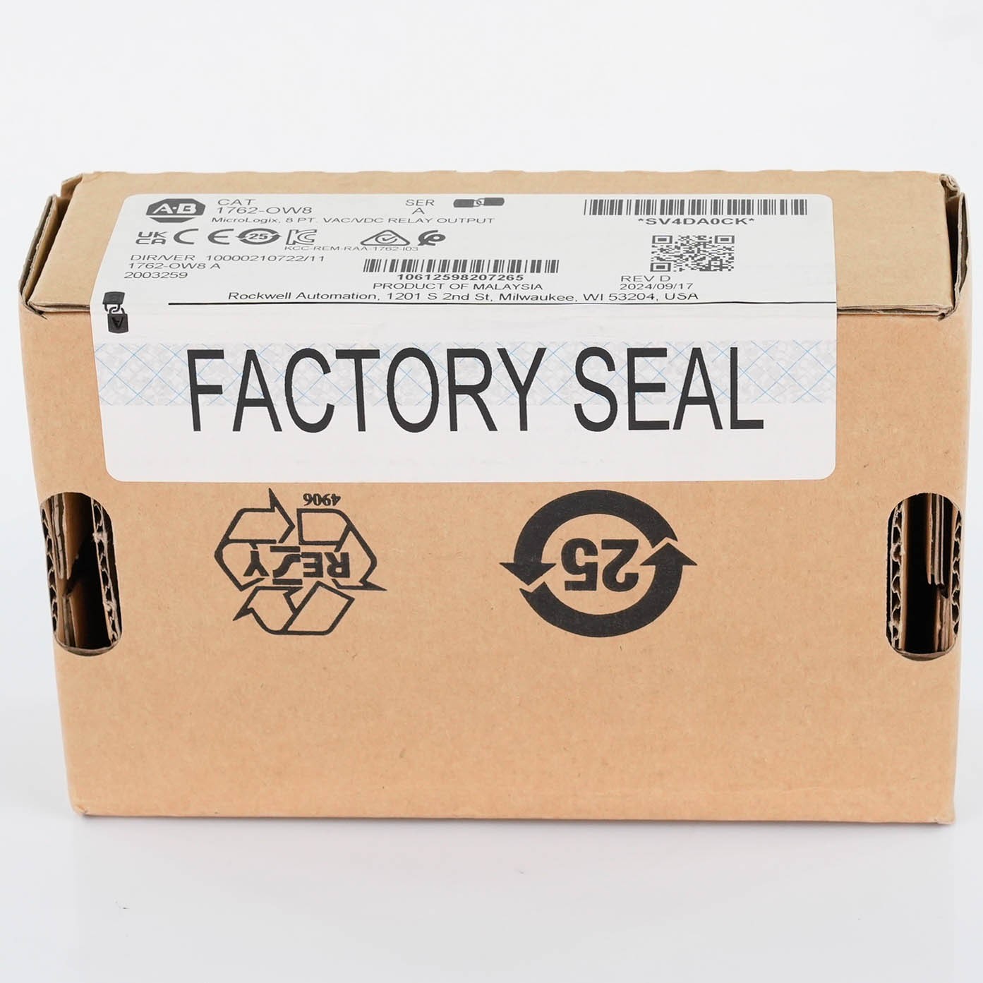 Allen Bradley 1762-OW8 MicroLogix 8 Point Relay Output Module 1762OW8 5-265 VAC