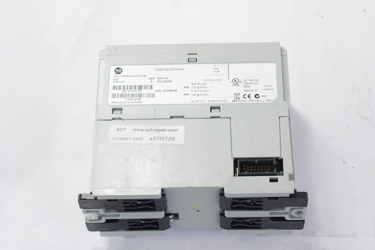 Allen Bradley 1768-L43 Ser B CompactLogix Controller Module