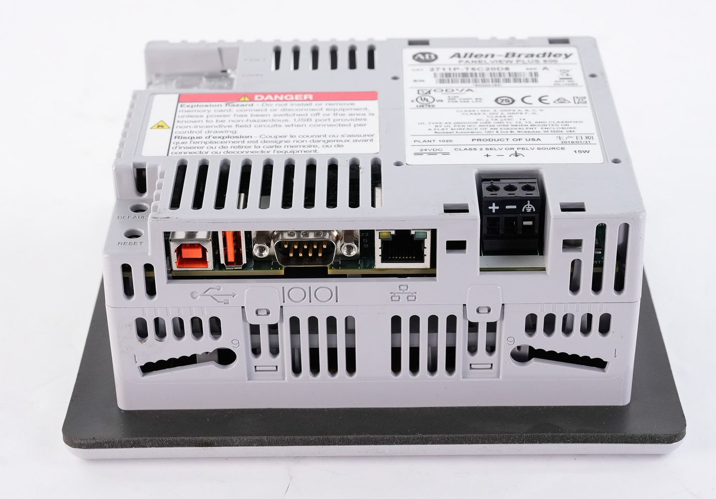 Allen Bradley 2711P-T6C20D8 /A PanelView Plus 600 Color Touch 2711PT6C20D8