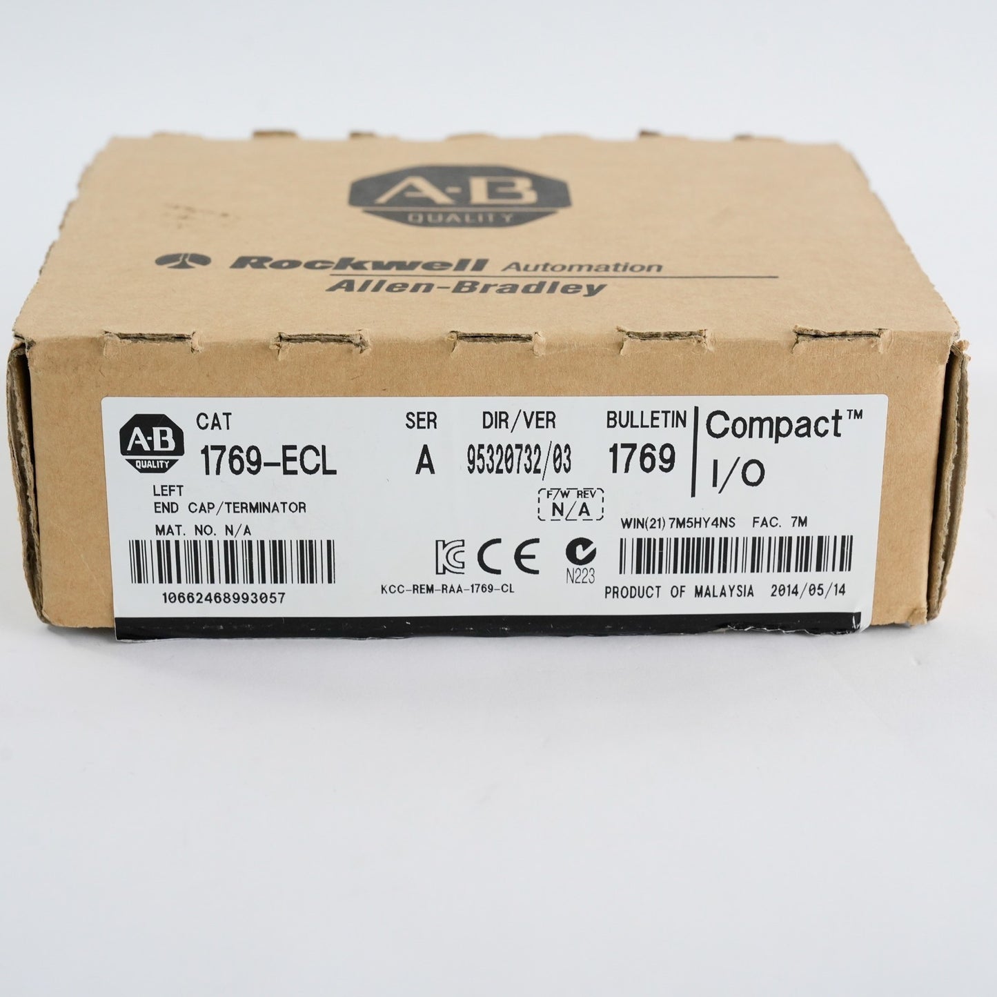 Allen Bradley 1769-ECL Ser A Left End Cap / Terminator - Open Box