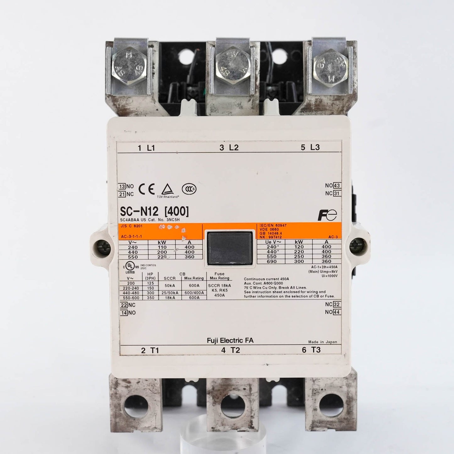 Fuji Electric Sc-N12 Super Rapid Fuse 500V 50A 3NC5H 100kA AC/DC Fuse