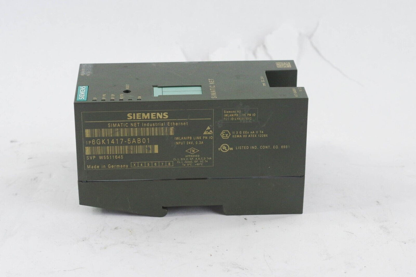 SIEMENS 6GK1417-5AB01 SIMATIC NET ETHERNET / 6GK14175AB01 417-5AB01