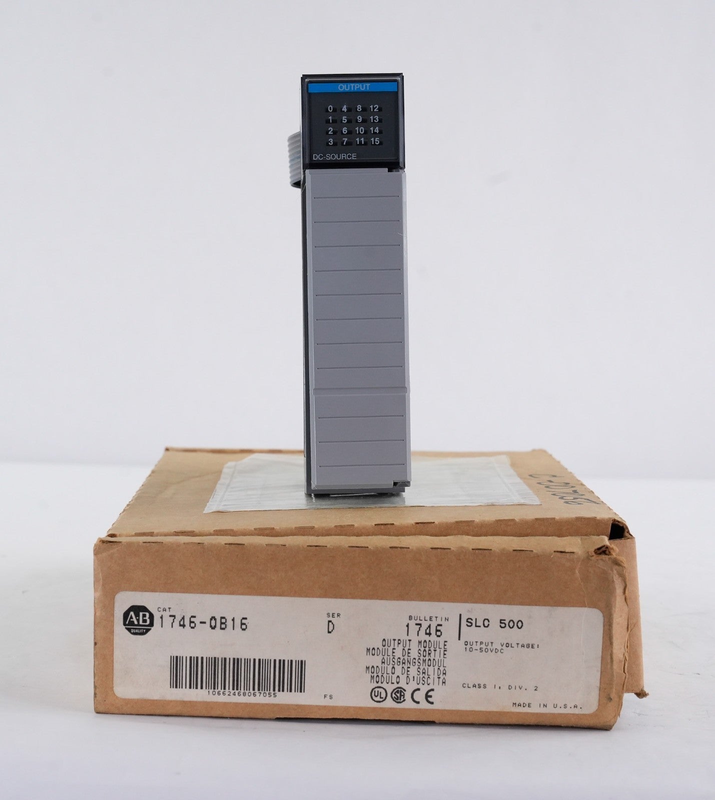 Allen Bradley 1746-OB16 /D SLC500 Output Card Module 1746OB16 - Open Box