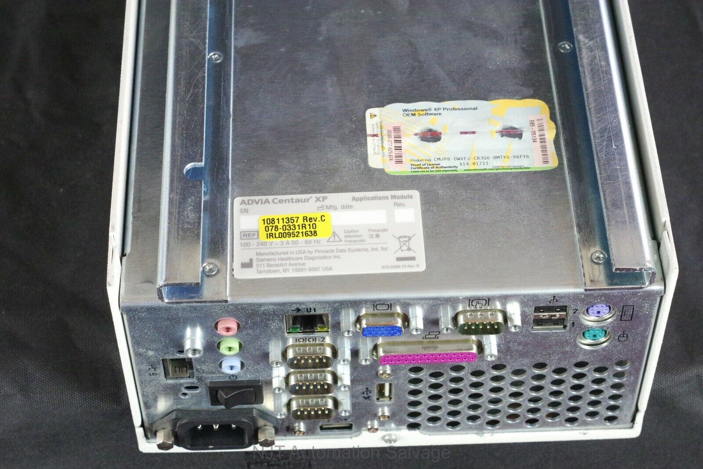 Bayer Siemens Advia Centaur XP Application Module PC 10811357 Rev. C 078-0331R10